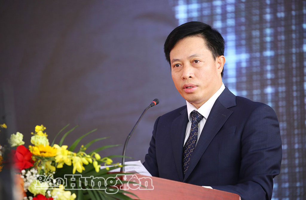 Đồng chí Lại Văn Hoàn, Phó Chủ tịch UBND tỉnh phát biểu tại lễ kỷ niệm.