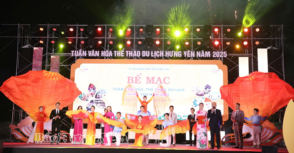 Tiết mục văn nghệ biểu diễn trong lễ bế mạc Tuần Văn hoá, Thể thao và Du lịch năm 2025.