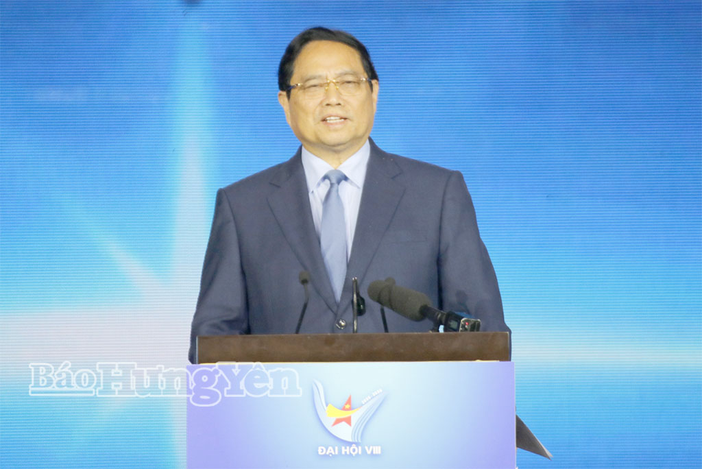 Thủ tướng Chính phủ Phạm Minh Chính phát biểu tại Đại hội. 