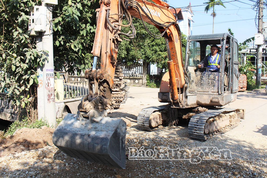 Đẩy nhanh tiến độ thi công Dự án mở rộng nghĩa trang nhân dân Sa Cát, Hoàng Diệu.