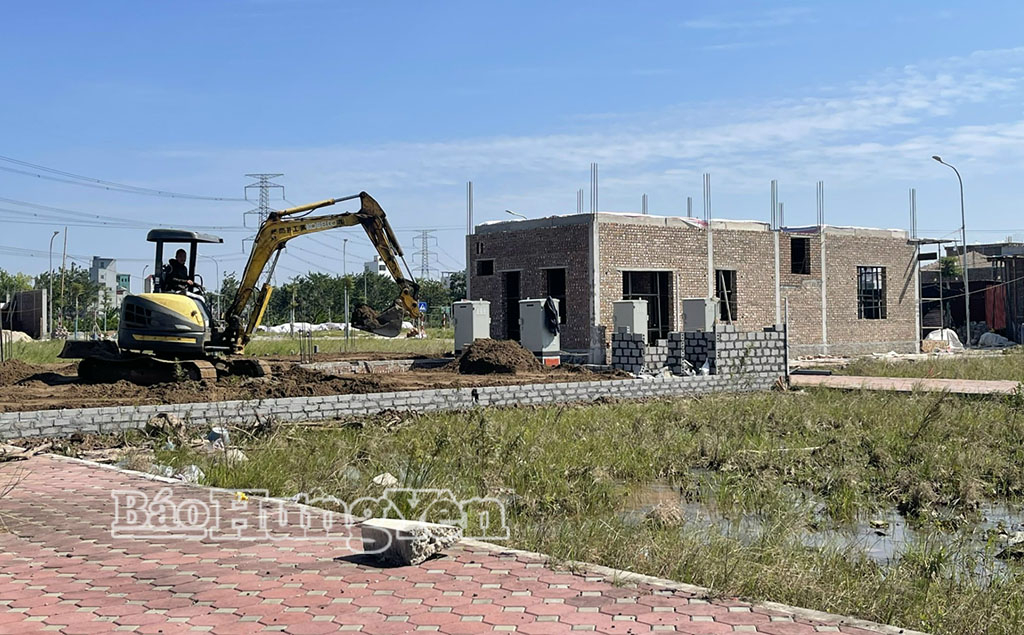 Khu tái định cư thực hiện dự án đường Vành đai 4 ở xã Mễ Sở.