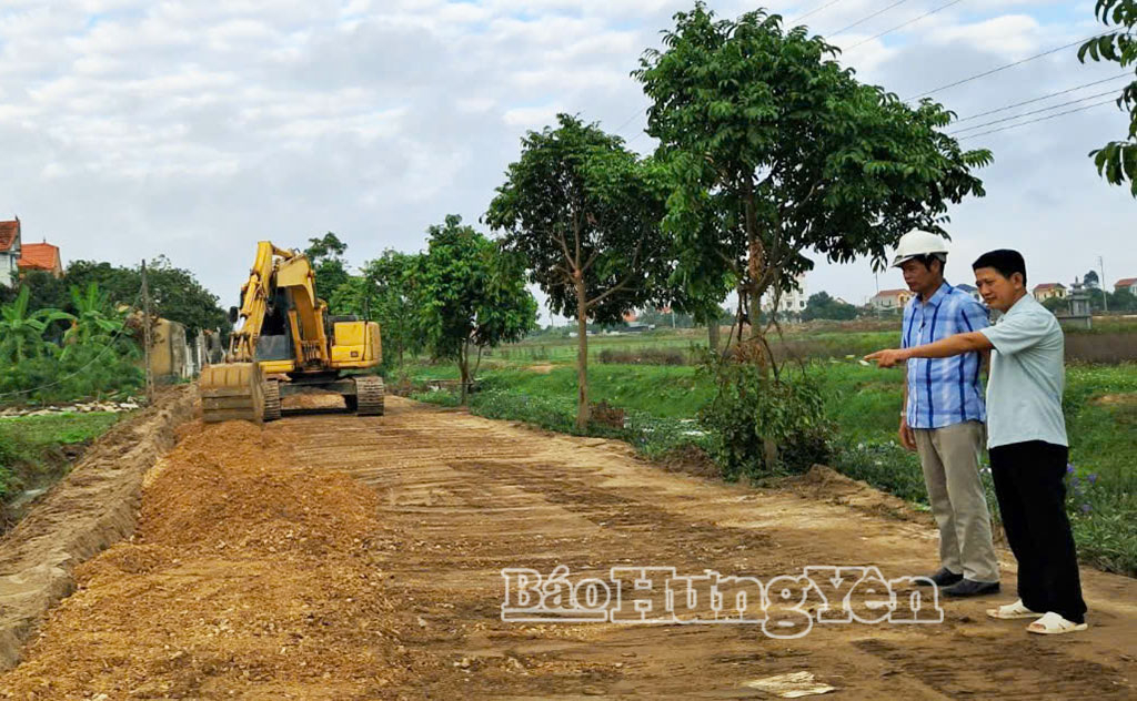 Người dân thôn Cam Đông, xã Thái Thụy hiến đất mở rộng đường giao thông