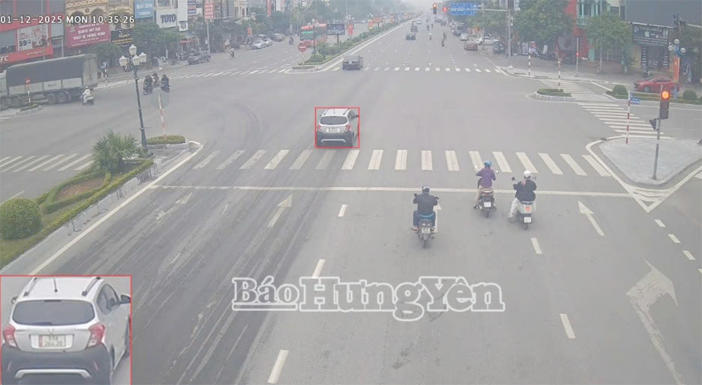 Phương tiện vi phạm lỗi không chấp hành hiệu lệnh của đèn tín hiệu giao thông.