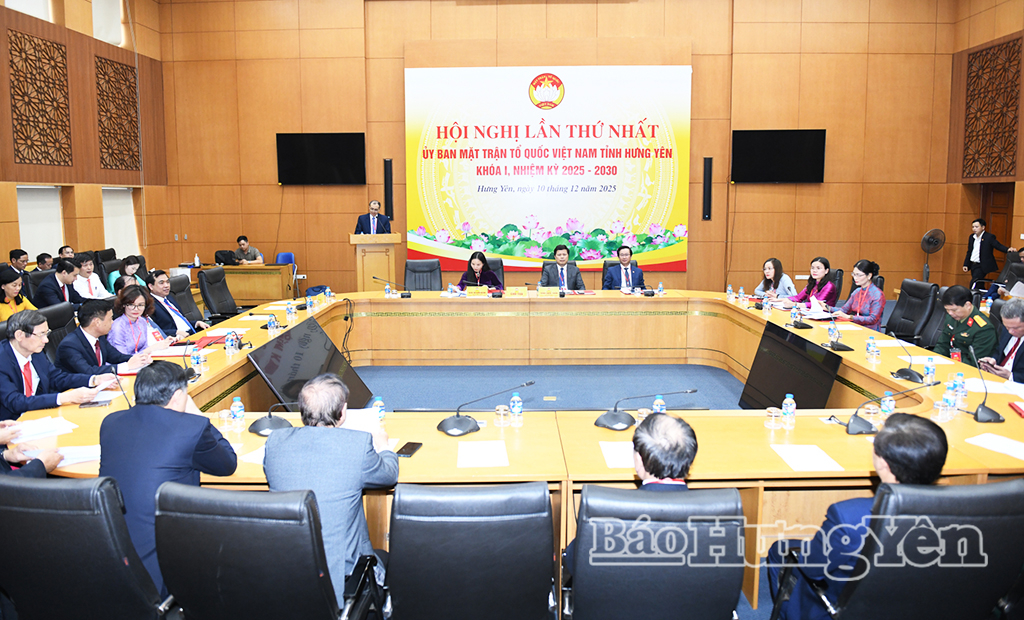 Các đại biểu dự Hội nghị lần thứ nhất Ủy ban MTTQ Việt Nam tỉnh khóa I, nhiệm kỳ 2025  - 2030.