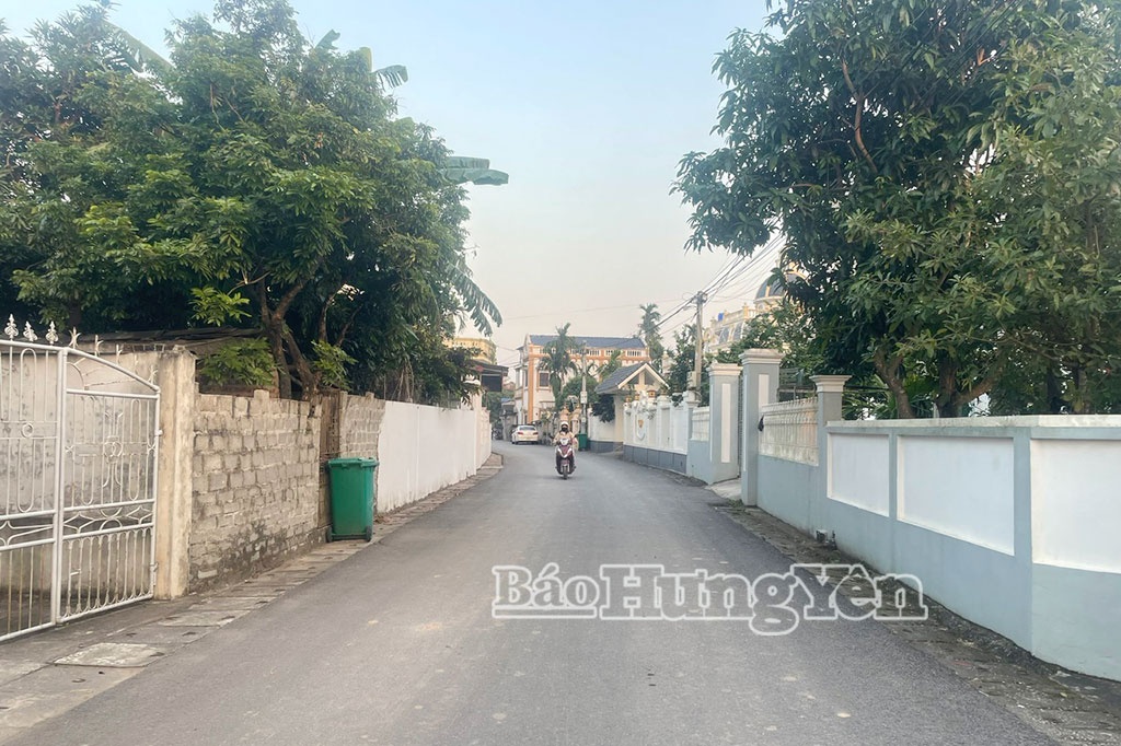 Một tuyến đường bà con giáo dân chung sức hoàn thành ở thôn Điềm Tây, xã Tiên Hoa.