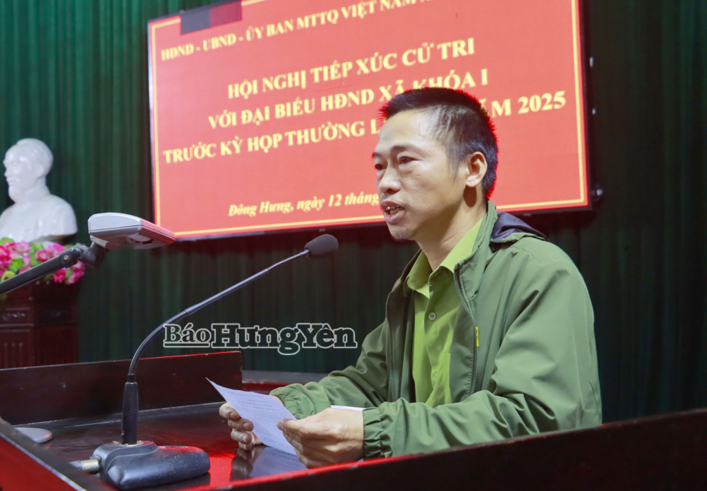 Cử tri thôn 5 kiến nghị các vấn đề về vệ sinh VV88 app tải về.