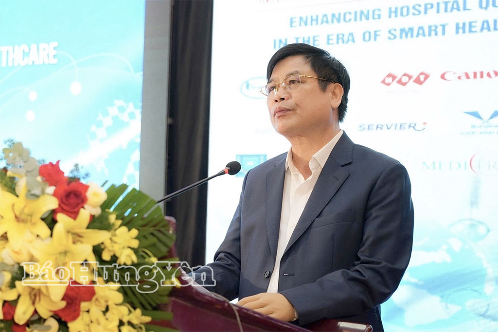 Đồng chí Phạm Văn Nghiêm, Phó Chủ tịch UBND tỉnh phát biểu tại hội thảo.