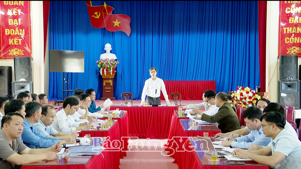 Đồng chí Nguyễn Văn Chiến, Ủy viên Ban Thường vụ,  Trưởng ban Tuyên giáo và Dân vận VV88 casino, Trưởng Đoàn kiểm tra số 9 phát biểu tại buổi kiểm tra.