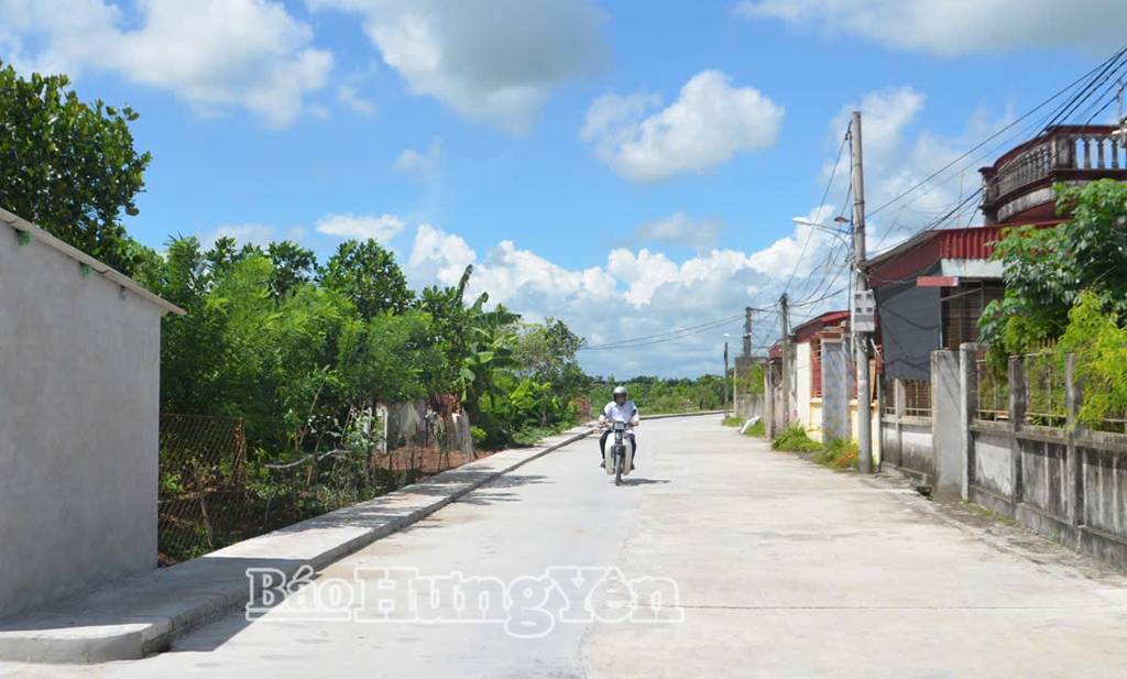 Đường giao thông trên địa bàn xã Thái Thụy được mở rộng và cứng hóa đáp ứng nhu cầu đi lại của người dân.