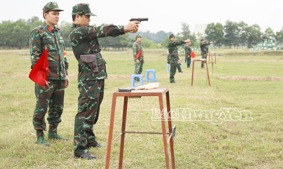 Bộ CHQS tỉnh: Tập huấn c&aacute;n bộ năm 2026